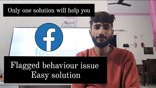 facebook Flagged behaviour issue easy solution 😲 [upl. by Frankie233]