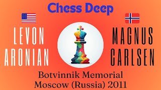 Levon Aronian vs Magnus Carlsen Botvinnik Memorial Moscow Russia 2011 [upl. by Jerry91]