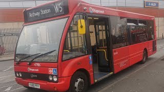 Stagecoach bus route W5 47986 optare solo Stagecoach [upl. by Londoner574]