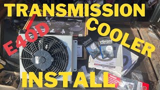 1995 Ford E4OD Transmission cooler install OBS Build Series Part 1 [upl. by Scotti]