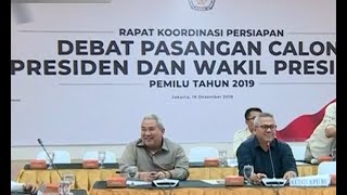 KPU amp Tim Pasangan Capres Bahas Persiapan Debat Pilpres 2019 [upl. by Eniawed330]