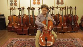 Charles JB CollinMezin III Mirecourt circa 1950 cello demonstration  John Kaboff cellist [upl. by Bennie]