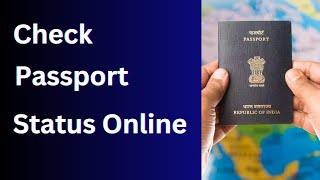 How to check Passport Status online  Passport Status Kaise check kare online mobile se [upl. by Bagger]