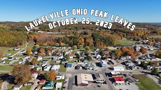 Laurelville Ohio Peak Fall Leaves October 25 2023 drone view in 4k [upl. by Omik]