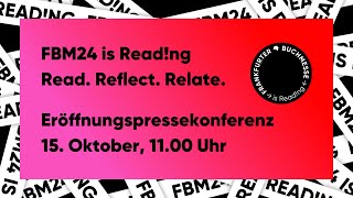 Eröffnungspressekonferenz zur Frankfurter Buchmesse 2024 [upl. by Nivel]