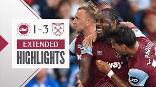 Extended Highlights  Hammers Blow Away Brighton  Brighton 1  3 West Ham  Premier League [upl. by Ethbin]