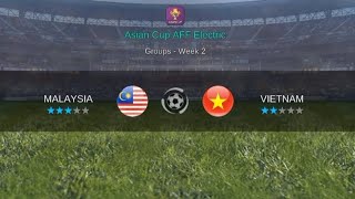 Malaysia VS Vietnam 🇲🇾🇻🇳⚽Group StageMatch 2✨Pro League Soccer GameplayLook Description forscores [upl. by Si46]