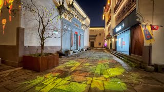 🇨🇳 China Old Town in Winter  Walking Tour 4K HDR [upl. by Nylevol331]