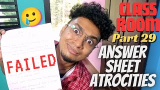 Answer Sheet Atrocities  Class Room  Part 29   Malayalam Vine  Ikru [upl. by Rydder]