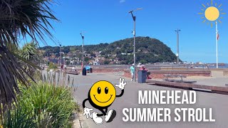 Exploring MINEHEAD in SUMMER  Promenade Walk Harbourside  Blenheim Gardens  Town Centre [upl. by Franck265]