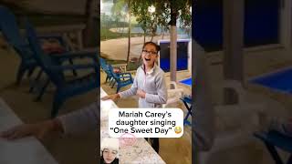 MARIAH CAREY DAUGHTER SINGING ONE SWEET DAY shorts [upl. by Portuna682]