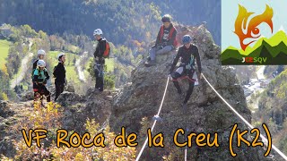 Via Ferrata Roca de la Creu K2  Ribes de Freser [upl. by Eidak847]