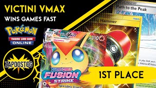 1st Place Victini VMAX Deck Is Not Afraid Of Mew VMAX Pokemon TCG [upl. by Aanas]