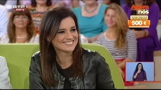 Cristina Esteves no Agora Nós da RTP1 [upl. by Ahsirtap]