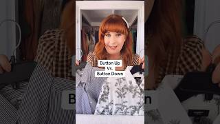 Button up vs button down shirts what’s the difference fashiontips styletips styleguide ootd [upl. by Ainad442]