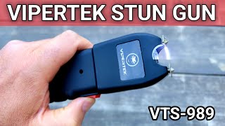 VIPERTEK VTS9891 Billion Heavy Duty Stun Gun  Rechargeable with LED Flashlight [upl. by Tteve207]