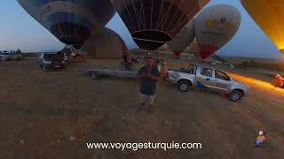 Le vol en montgolfière à Pamukkale est une Expérience Extraordinaire [upl. by Ffilc]