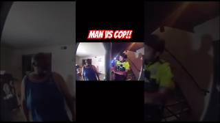 Man Nearly Hits Cop in Home Encounter😳 shortvideo shorts [upl. by Ylrebmyk]