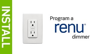 Leviton Presents How to Program a Renu® Dimmer Switch [upl. by Lanctot886]