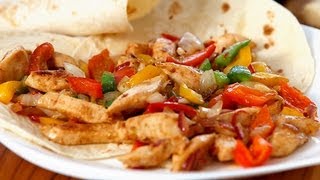 08 FAJITAS de FRANGO  Chef em Casa [upl. by Pace908]