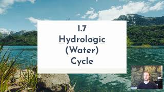 APES Notes 17  Hydrologic Water Cycle [upl. by Mima]