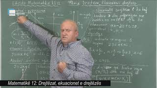 Matematikë 12  Drejtëzat ekuacionet e drejtëzës [upl. by Siouxie721]