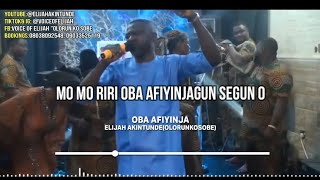 Oba Afiyinja Lyrics Video  Elijah Akintunde [upl. by Garett]