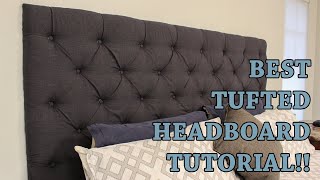 How to Make Your Own Tufted Headboard [upl. by Rinee]