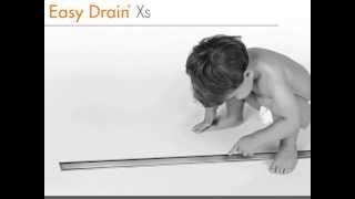 Linear shower drain  Easy Drain Xs  Design Video English [upl. by Elbertina]