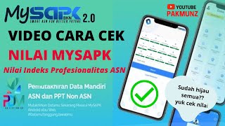 CARA CEK NILAI DATA MYSAPK BKN SETELAH DI VERIFIKASI DISETUJUI OLEH VERIFIKATOR [upl. by Swanhilda]