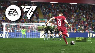 EA SPORTS FC 24  Dominic Szoboszlai Stunning Freekick for Liverpool [upl. by Nahtannoj]