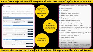 Whats the Difference  GCKEY Vs Authorized Paid Representatives Portal  Spouse Visa Canada 2023 [upl. by Nolrev726]