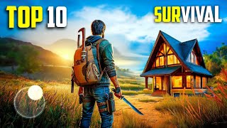 Top 10 Best SURVIVAL Games for Android 2024  High Graphics OfflineOnline [upl. by Cock]