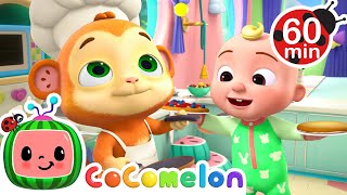 Mochi the Monkeys Cooking Show Animal Chef  CoComelon  Animal Time  Nursery Rhymes for Babies [upl. by Maurilla]