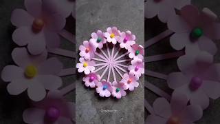 Paper craft flowers wall hanging simpleshorts diy craft viralvideo trending fun youtubeshorts [upl. by Ivon]