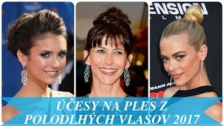 Účesy na ples z polodlhých vlasov 2017 [upl. by Lrub]