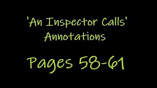 An Inspector Calls annotations pp 5861 [upl. by Elvina]