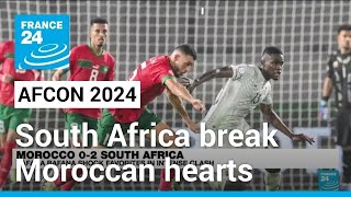 AFCON 2024 South Africa break Moroccan hearts to reach quarterfinals • FRANCE 24 English [upl. by Tibbetts554]