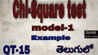 How to calculate ChiSquare model1 [upl. by Ateuqirne998]