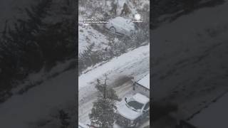 Car Crash Amid Snowy Weather n Silverton Colorado [upl. by Cralg70]