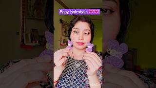 1 minute easy hairstyle 🦋🦋hairstyleusefulhacks amazinghackshacks hair virelhackseasyhairstyle [upl. by Drawets]