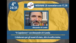 2425 W04 Il capolavoro con Alessandro Di Candia [upl. by Eilama]