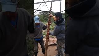 Cómo perforar pozo para agua con broca casera partequot2quot [upl. by Hassadah]