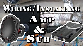 How to Wire Amp and Subwoofer in Car [upl. by Lareine883]