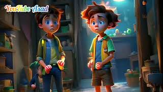 YouTube Asad kids cartoon horror story cartoon youtube horrorstorys home خوفناک مکان کہانی [upl. by Tabib]