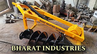 Post Hole Digger Machine  Earth Auger  Bharat Industries [upl. by Sliwa]