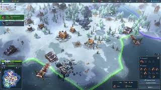 Northgard 2017 12 17 mercenaries attack Satyrion amp Tirex [upl. by Lanta312]