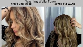 Wella toner on hair after several washes JackieEFFEX [upl. by Dlarej]