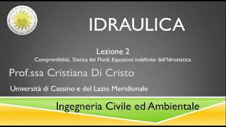 Idraulica Lezione n 2 [upl. by Idmann]