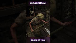 How you handle things with KNIFE shorts residentevil4remake [upl. by Vachill453]